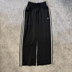 Adidas Pants Youth S 3-Stripes Track Drawstring Pockets Elastic Sport Pockets